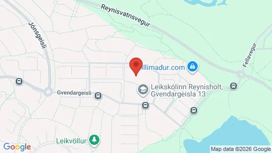 Apartments for rent i Reykjavík Grafarholt - kort over placeringen