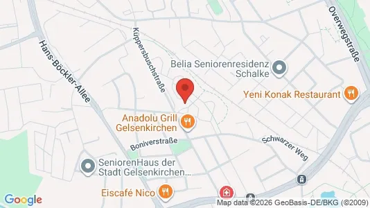 Apartments for rent i Gelsenkirchen - kort over placeringen