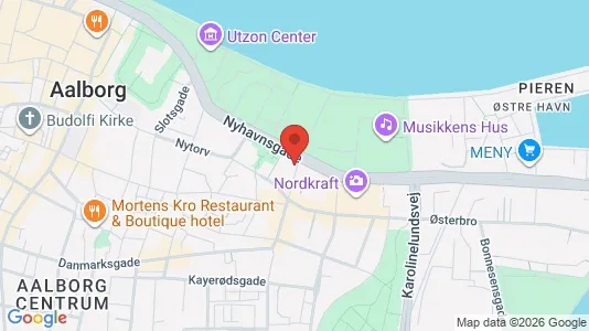 Apartments for rent i Aalborg Center - kort over placeringen