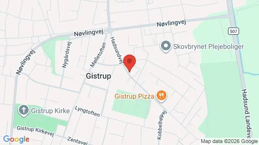 Apartments for rent i Gistrup - kort over placeringen