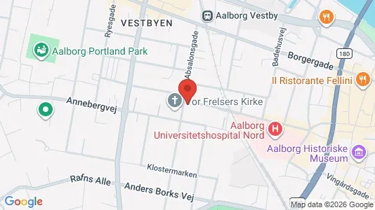 Apartments for rent i Aalborg Center - kort over placeringen
