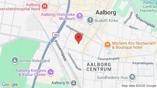 Apartments for rent i Aalborg Center - kort over placeringen