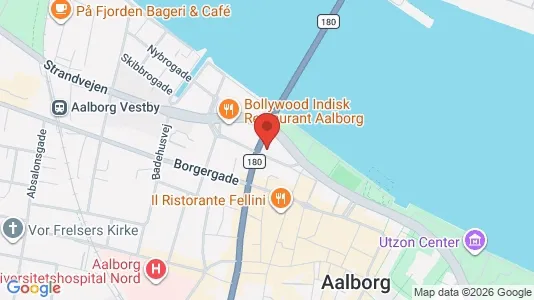 Apartments for rent i Aalborg Center - kort over placeringen