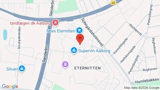 Apartments for rent i Aalborg Center - kort over placeringen