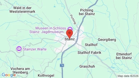 Apartments for rent i Stainz - kort over placeringen