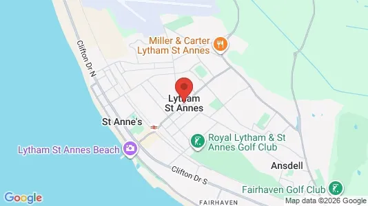 Apartments for rent i Lytham st. annes - Lancashire - kort over placeringen