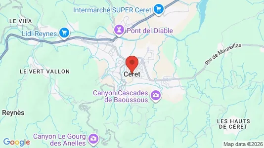Apartments for rent i Céret - kort over placeringen