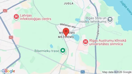 Apartments for rent i Riga Mežciems - kort over placeringen