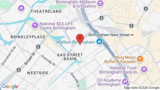 Apartments for rent i Birmingham - West Midlands - kort over placeringen