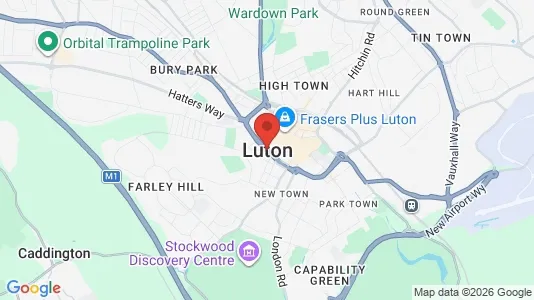 Houses for rent i Luton - Bedfordshire - kort over placeringen