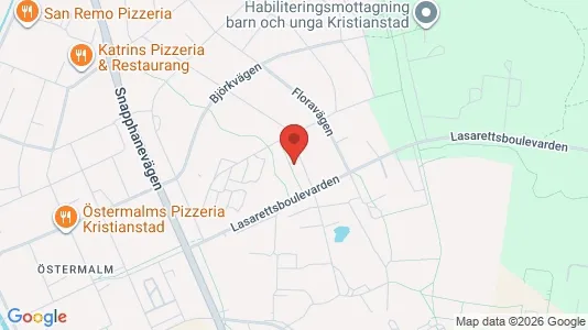 Apartments for rent i Kristianstad - kort over placeringen