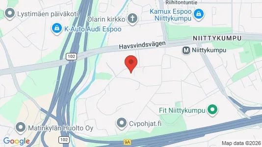 Apartments for rent i Espoo - kort over placeringen