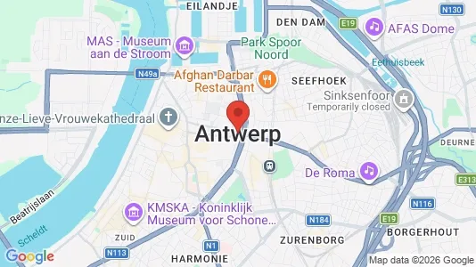 Apartments for rent i Stad Antwerp - kort over placeringen