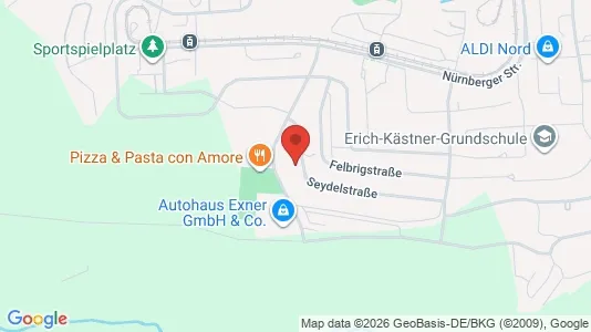 Apartments for rent i Gera - kort over placeringen