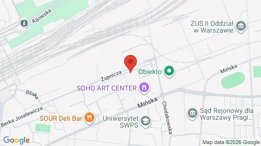 Apartments for rent i Warszawa Praga-Południe - kort over placeringen