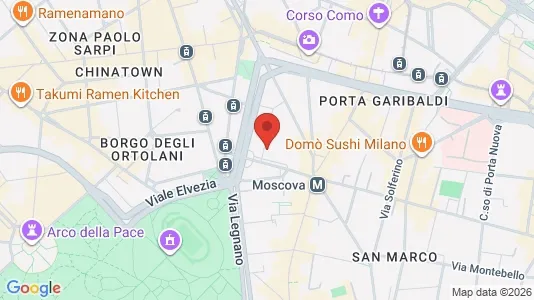 Apartments for rent i Milano Zona 1 - Centro storico - kort over placeringen