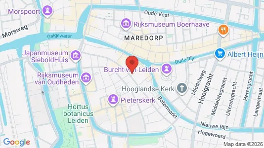Apartments for rent i Leiden - kort over placeringen