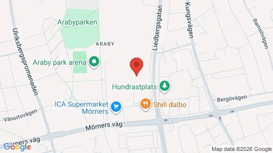 Apartments for rent i Växjö - kort over placeringen
