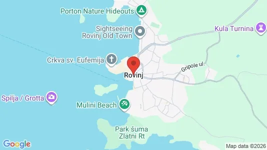 Houses for rent i Rovinj - kort over placeringen