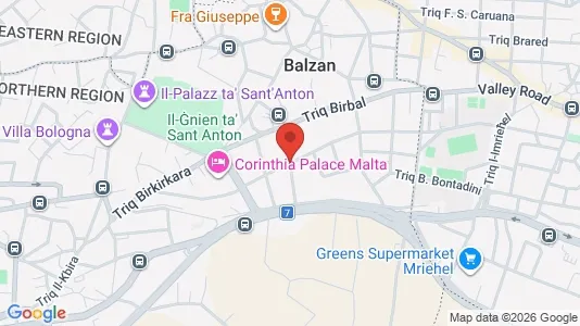 Apartments for rent i Ħal Balzan - kort over placeringen
