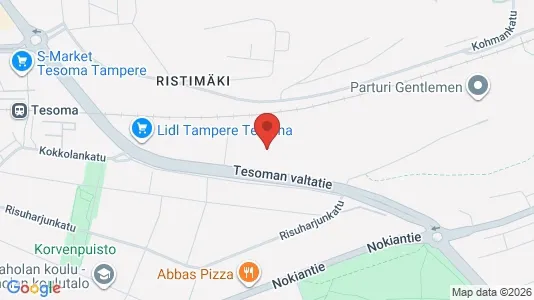 Apartments for rent i Tampere Keskinen - kort over placeringen