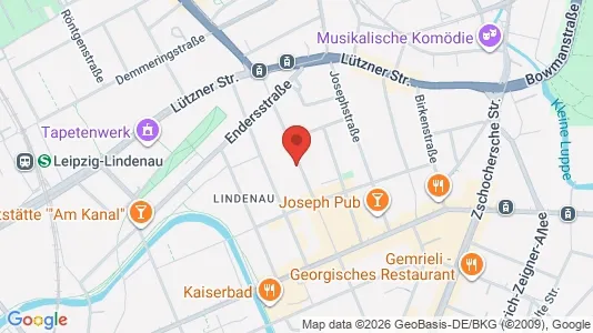Apartments for rent i Leipzig - kort over placeringen