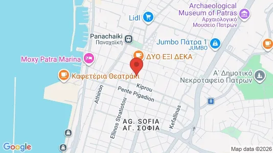 Apartments for rent i Patras - kort over placeringen