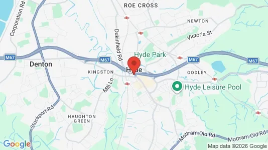 Apartments for rent in Hyde - Cheshire - Photo from Google Street View