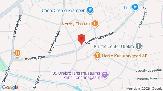 Apartments for rent i Örebro - kort over placeringen