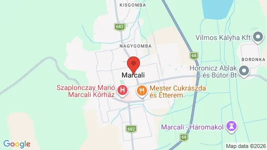Apartments for rent i Marcali - kort over placeringen