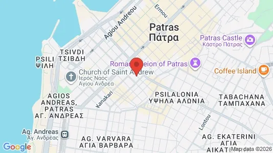Apartments for rent i Patras - kort over placeringen