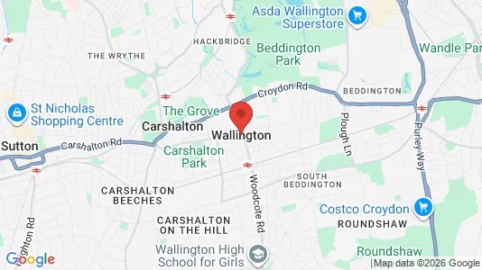 Rooms for rent in Wallington - Surrey - Photo from Google Street View