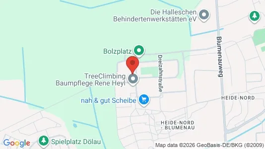 Apartments for rent i Halle (Saale) - kort over placeringen