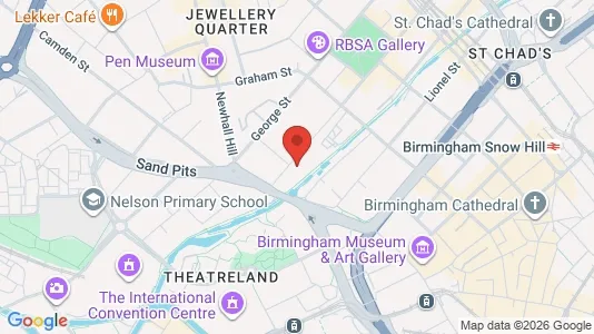 Apartments for rent i Birmingham - West Midlands - kort over placeringen