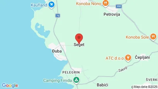 Houses for rent i Seget - kort over placeringen
