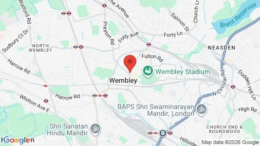 Houses for rent i Wembley - Middlesex - kort over placeringen