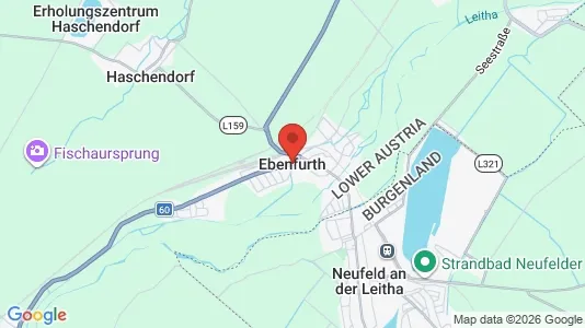 Apartments for rent i Ebenfurth - kort over placeringen