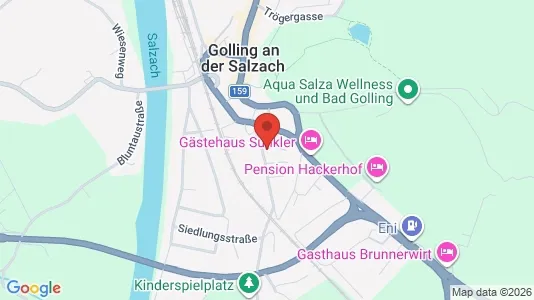 Apartments for rent i Golling an der Salzach - kort over placeringen