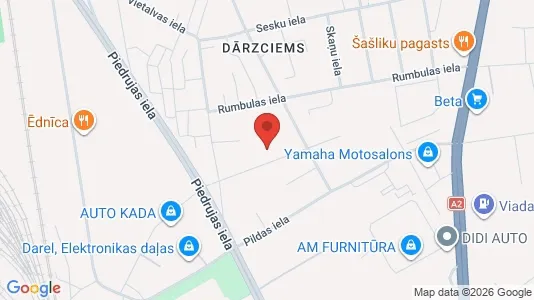 Apartments for rent i Riga Dārzciems - kort over placeringen