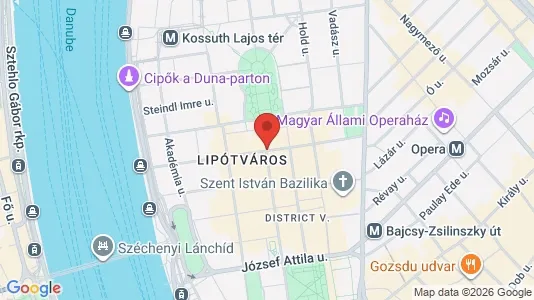 Apartments for rent i Budapest Belváros-Lipótváros - kort over placeringen
