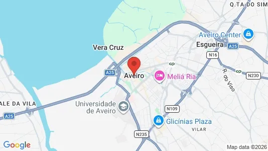 Apartments for rent i Aveiro - kort over placeringen