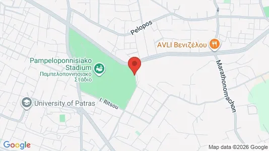 Apartments for rent i Patras - kort over placeringen