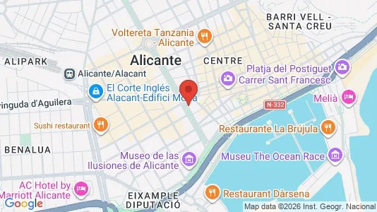 Apartments for rent i Alicante/Alacant - kort over placeringen