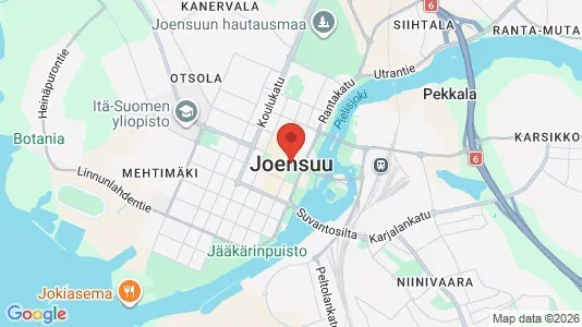 Houses for rent i Joensuu - kort over placeringen