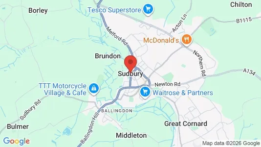Apartments for rent i Sudbury - Suffolk - kort over placeringen