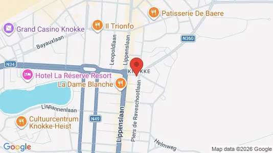 Apartments for rent i Knokke-Heist - kort over placeringen