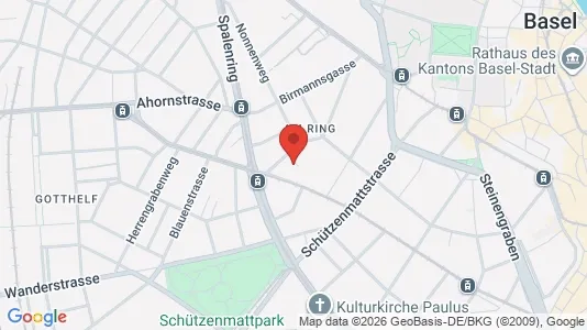 Apartments for rent i Basel-Stadt - kort over placeringen
