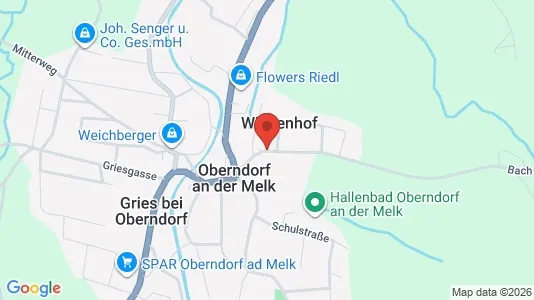 Apartments for rent i Oberndorf an der Melk - kort over placeringen