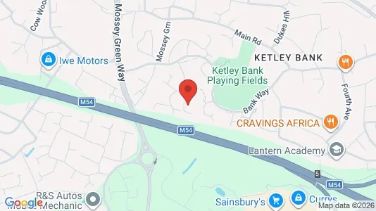 Apartments for rent i Telford - Shropshire - kort over placeringen