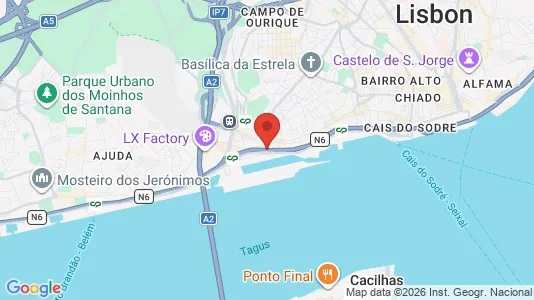 Apartments for rent i Lisboa Estrela - kort over placeringen